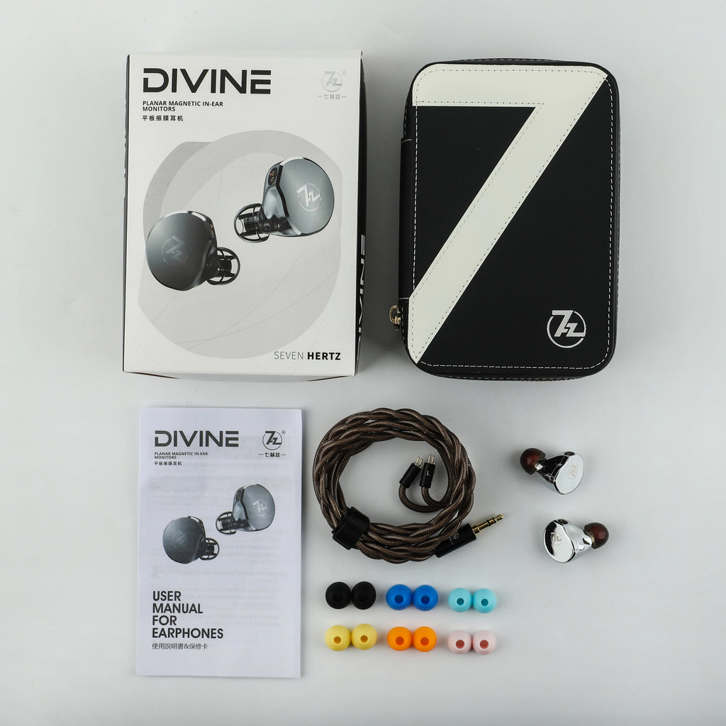 7Hz x Crinacle: Diablo/Divine Planar Magnetic Driver In-Ear Monitors with Premium Aluminum Shells & Detachable Cable
