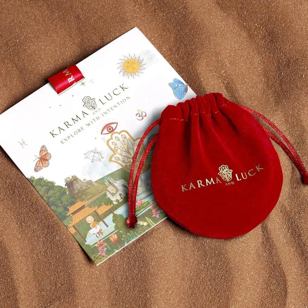 Fearless Vision Karma & Fortune Red Beaded Charm Bracelet