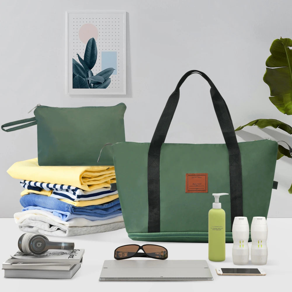 Hardshell Luggage Sets 6 Piece Suitcase Set Expandable Lightweight Suitcases with Dual Wheels TSA Lock for Men Women Green