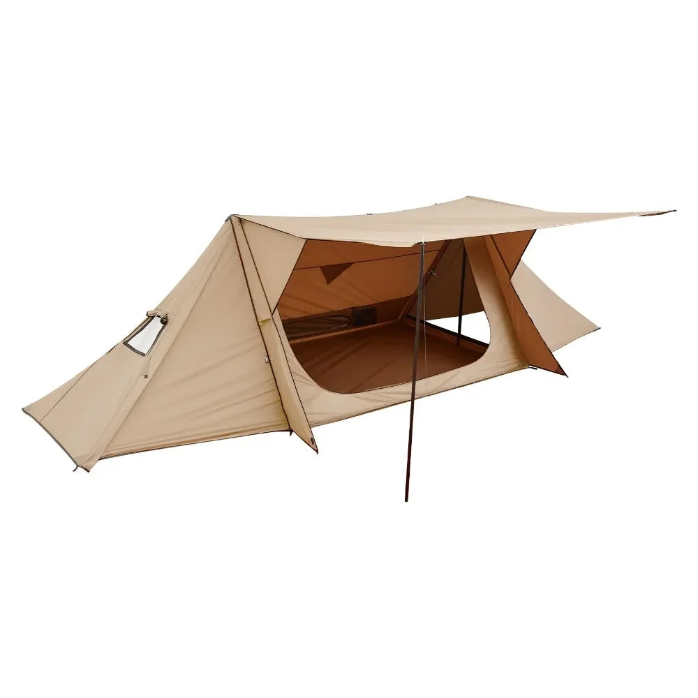 Lightweight Camping Tent with Stove Jack & Poles for 2 Person Hot Tent