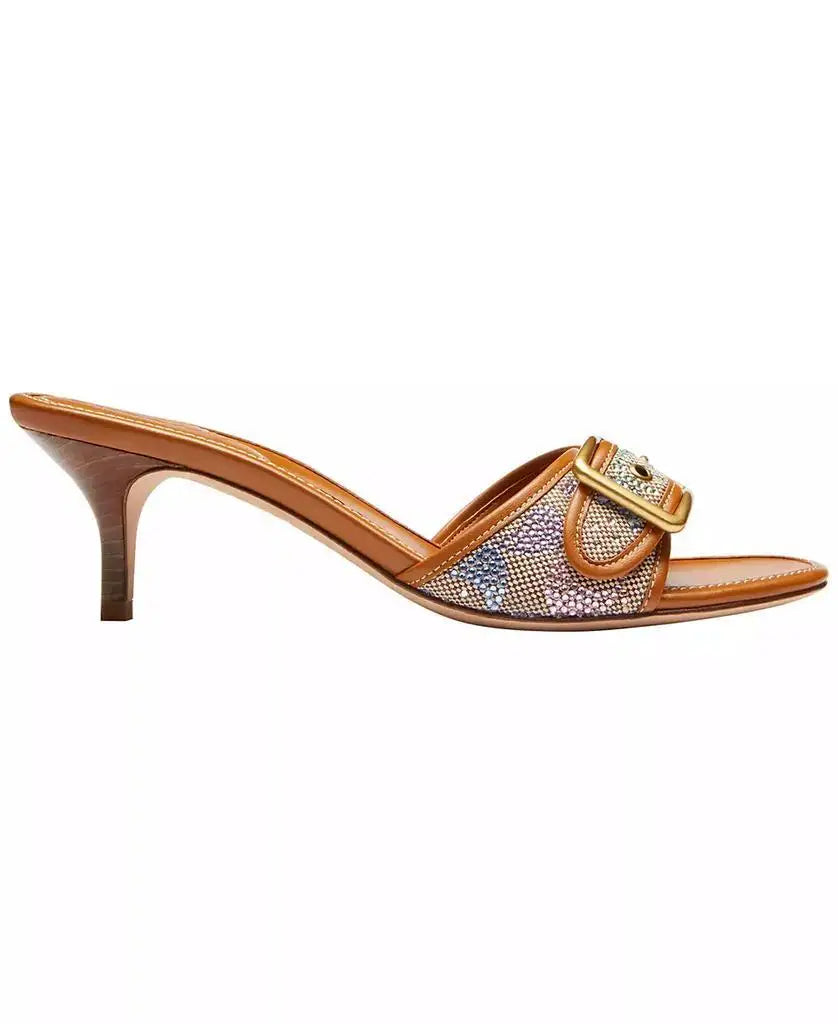 COACH | Women's Margot Slip-On Crystal Signature Jacquard Sandals