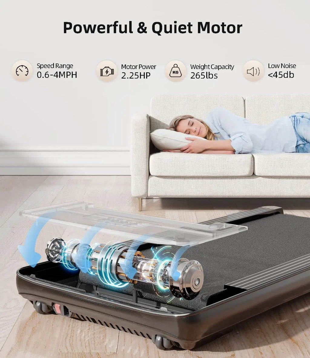 Walking Pad - Under Desk Treadmill, Treadmills For Home/Office, Portable Treadmill, Walking Pad Treadmill Under Desk With Remote