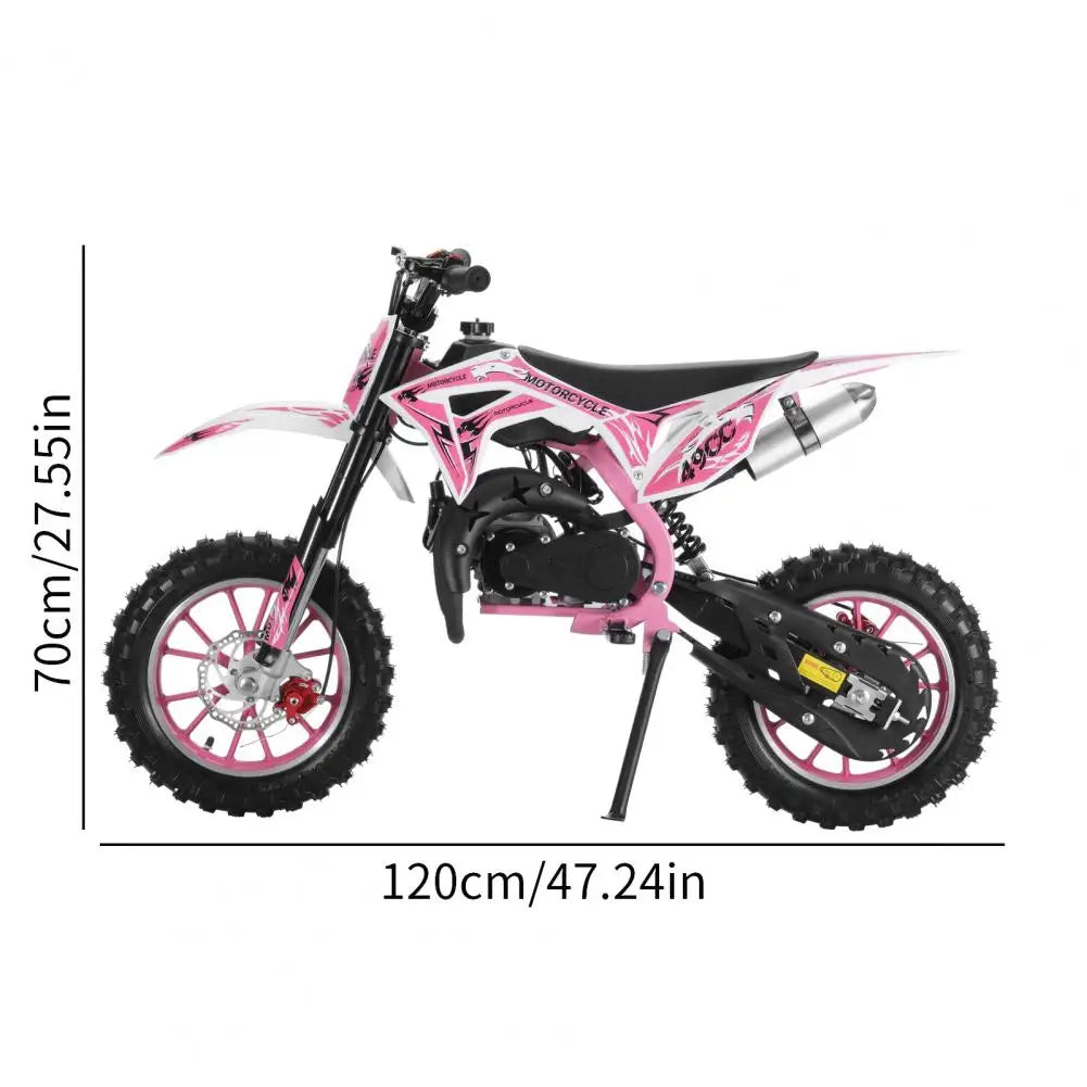 Off Road Mini Motorcycle 49cc 2-Stroke Kids Dirt Bike Gas Power Motocross Children Pocket Motorbike Pull Start