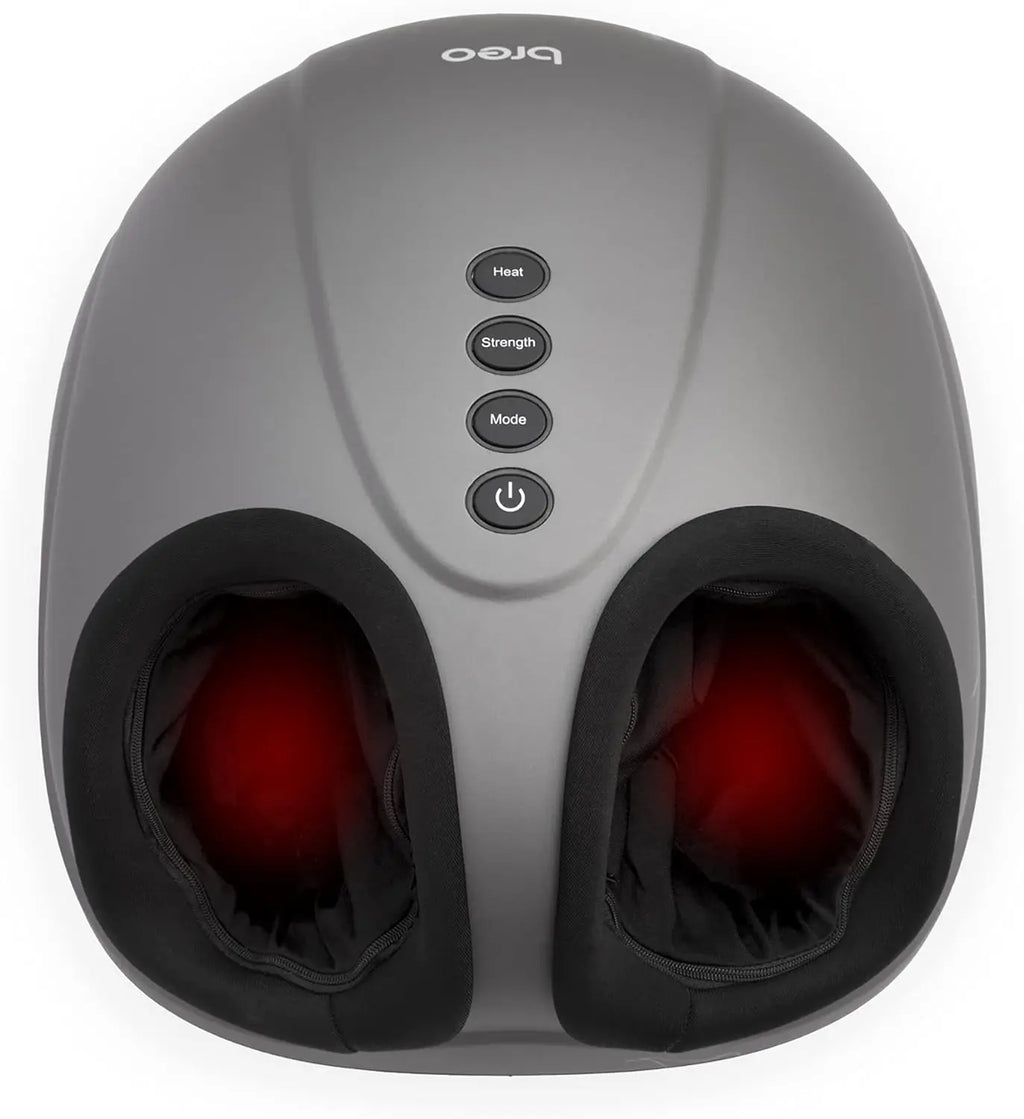 Electric Foot Massager with Heat, Deep Tissue Kneading for Relaxation and Pain Relief, Fits Up to Men's Size 14