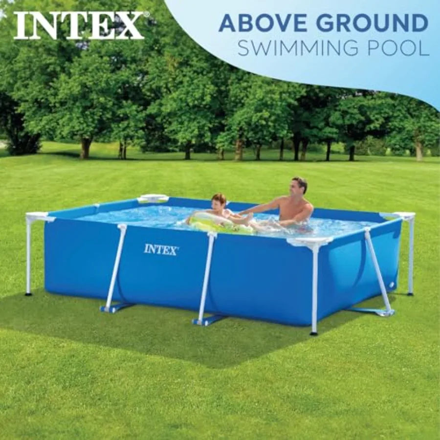 AboveGround Rectangular Swimming Pool with Frame Design 8.5ft x 26in Ideal for Backyard Use Safe and Durable for Ages 6 and Up