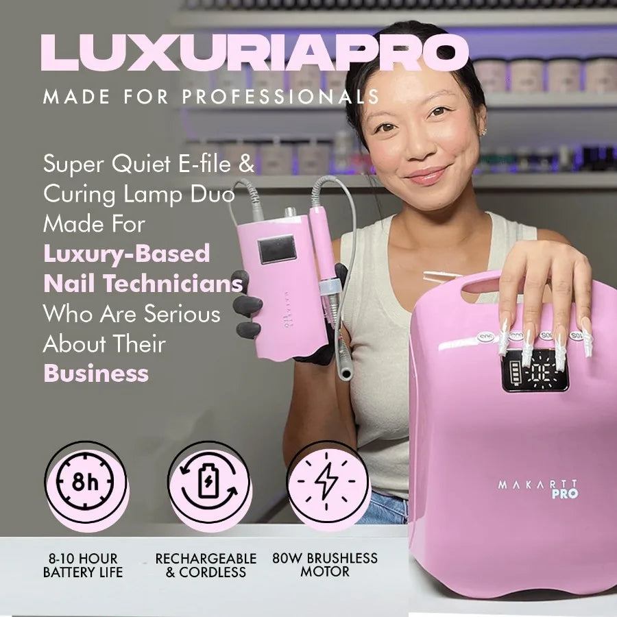 98W Professional UV LED Nail Lamp 42 Powerful LEDs for Fast and Efficient Curing Gel Nails Rechargeable 5200mA Lithi