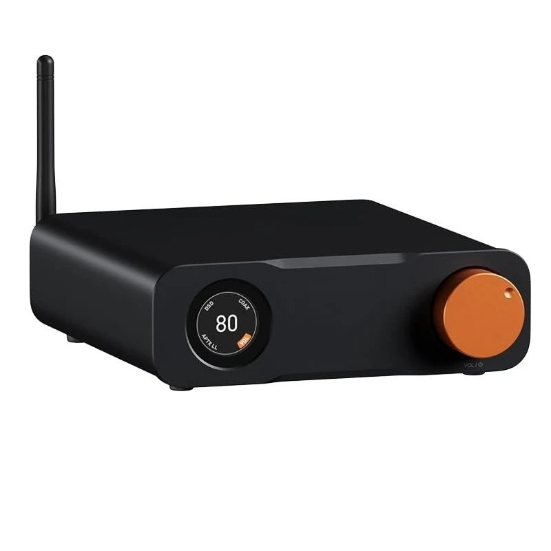 ZD3 Desktop DAC Preamp, Fully Balanced Digital to Analog Audio Converter with ES9039Q2M for Home Stereo Amplifier, Bl