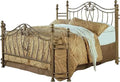 Sydney Traditional Queen Wood Bed with 53 Headboard in Brushed Gold Finish by Coaster Home Furnishings