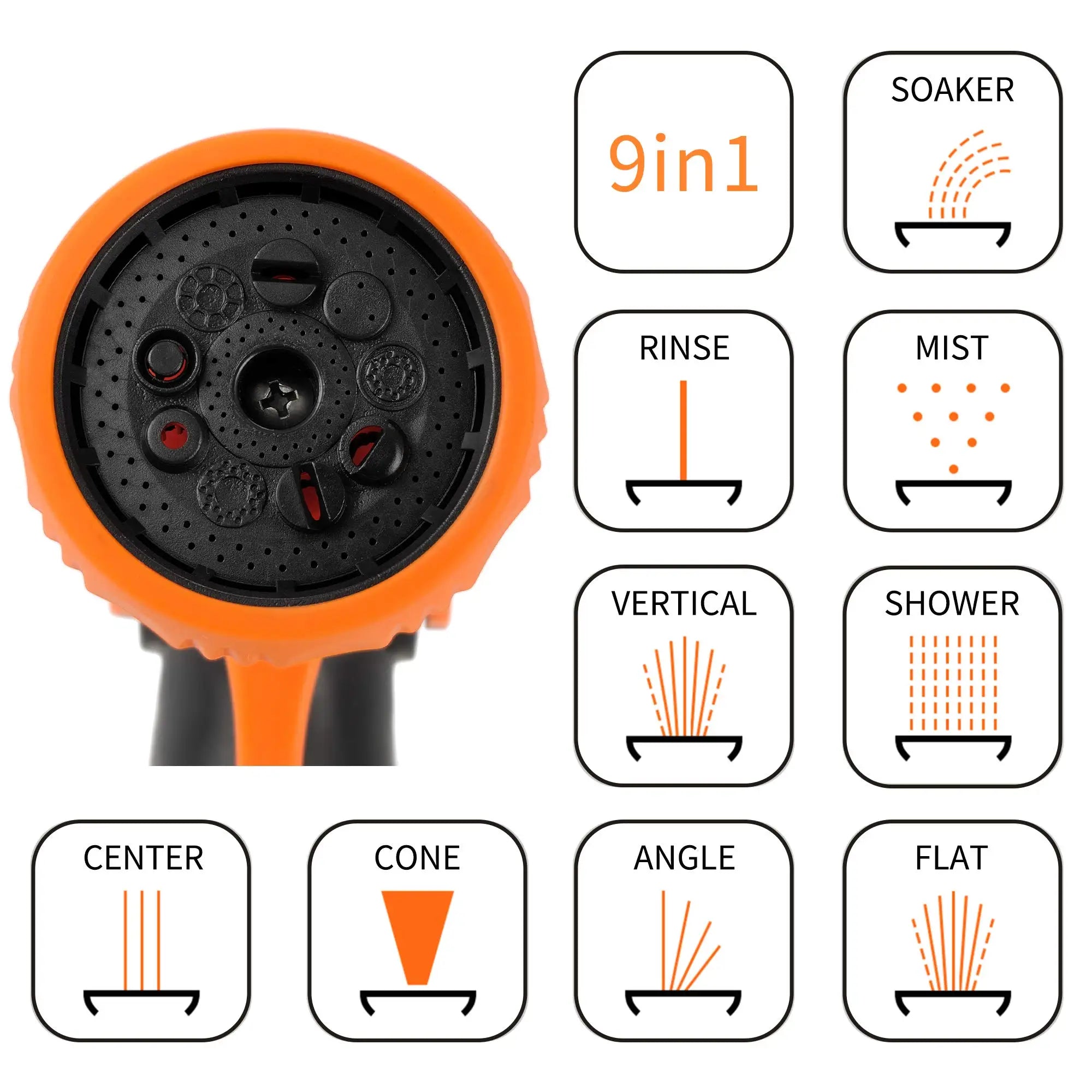 Giraffe Tools AW505/8 Retractable Garden Hose Reel 5/8" x 115+5 ft, Heavy Duty Wall Mounted Water Hose Reel Automatic Rewind