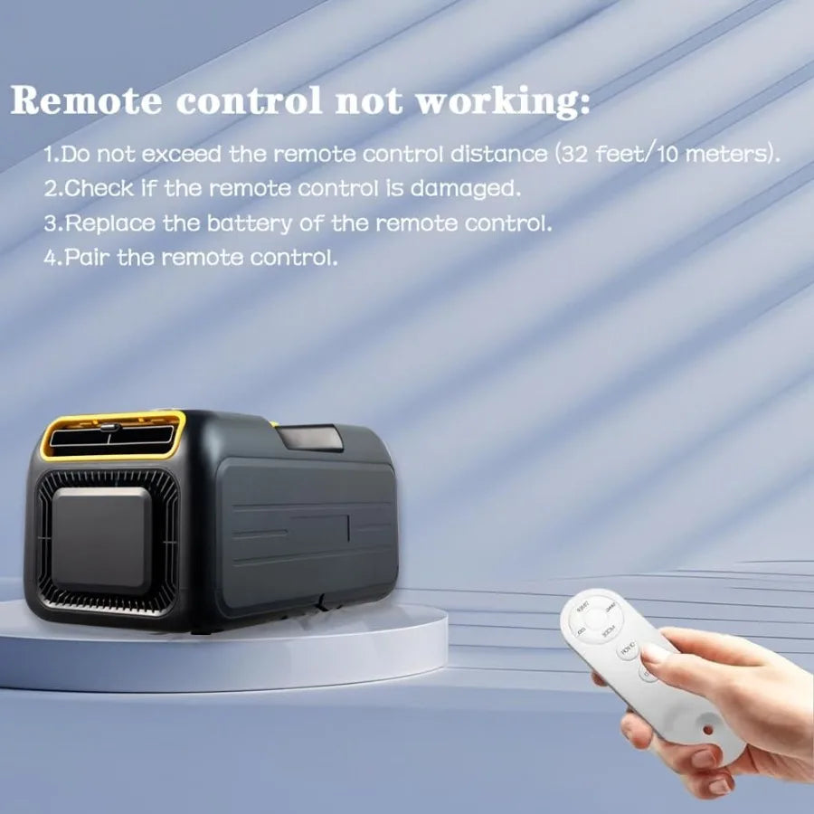 4500BTU Portable Air Conditioner 5in1 Cooling Unit with Installation Kit for Camping Tent Truck RV Van and Home Use Low Power C