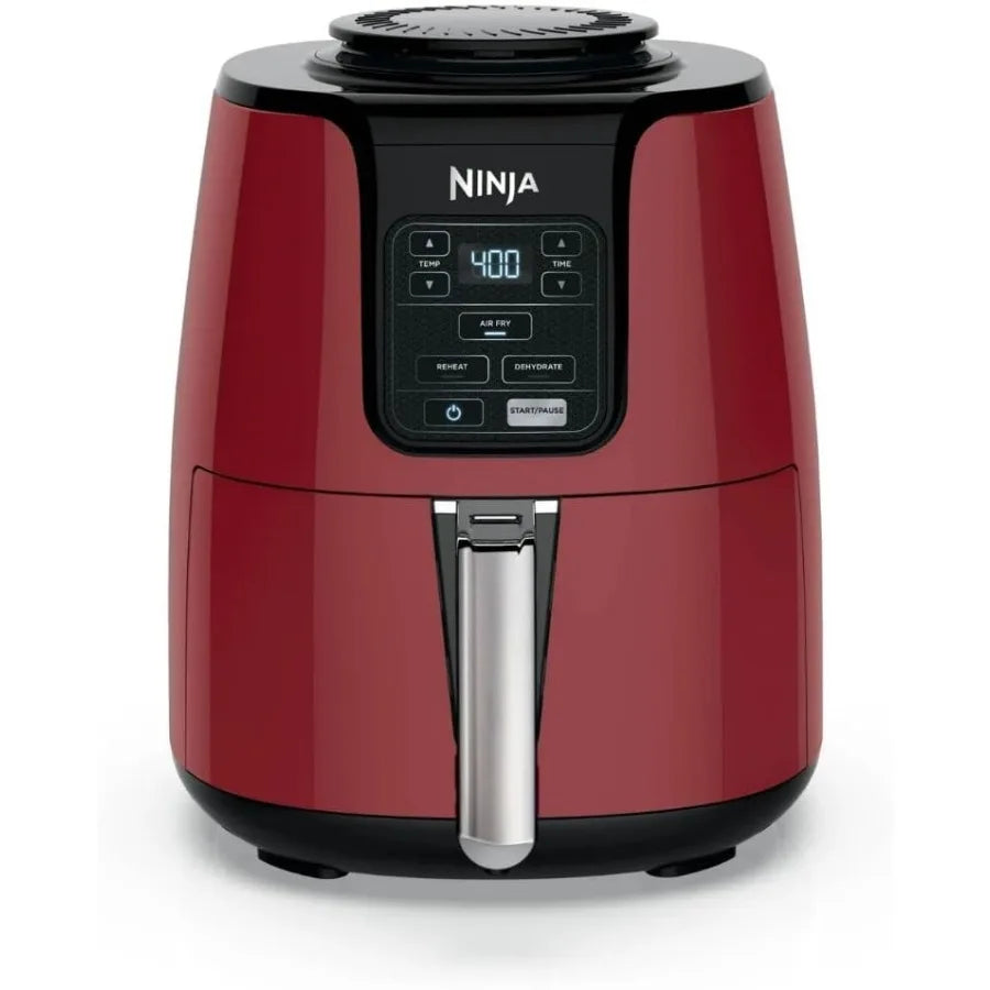 Ninja Air Fryer - 4-Quart Ceramic-Coated with 75 Less Fat Fast Cooking Multi-Function Air Fry Reheat Dehydrate Dishwasher-Safe