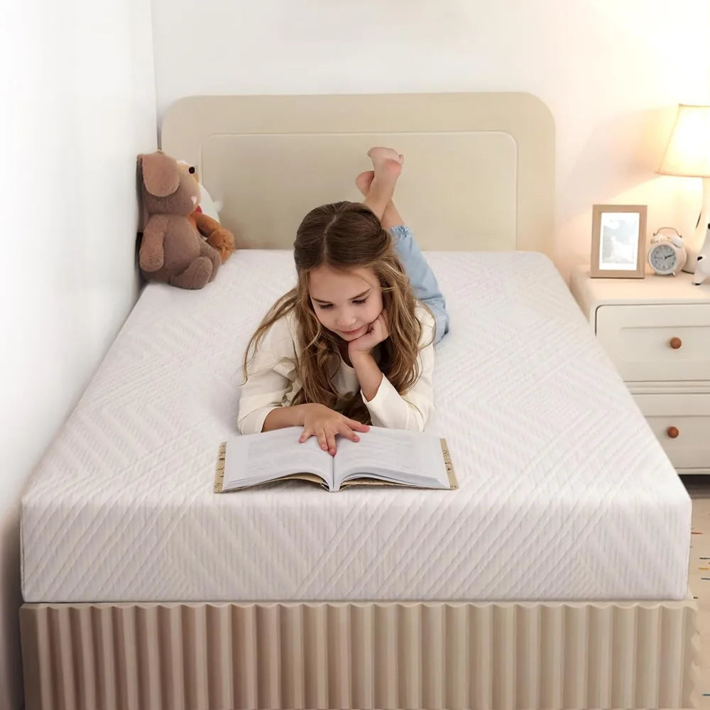 6-Inch Twin Memory Foam Mattress in a Box, Medium Firm for Kids Bed or Bunk