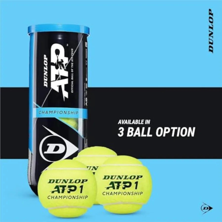 DUNLOP ATP Extra Duty Tennis Balls Case for Professional Use Durable Rubber Yellow Balls High Performance