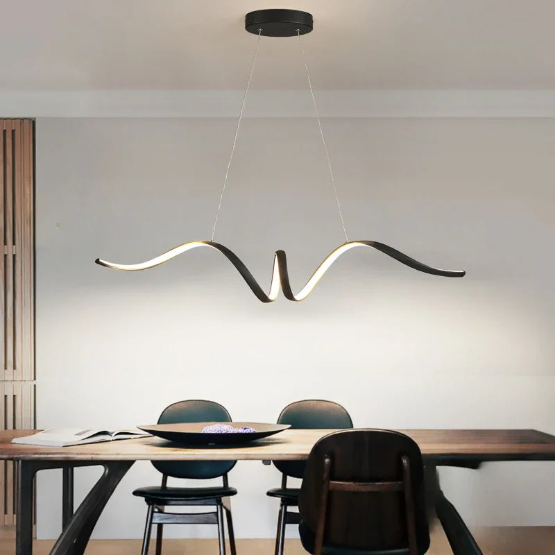 Nordic Modern Minimalism Pendant Lights Led Pendant Lamp Dining Room Kitchen Island Led Chandelier Dining Table Remote Control