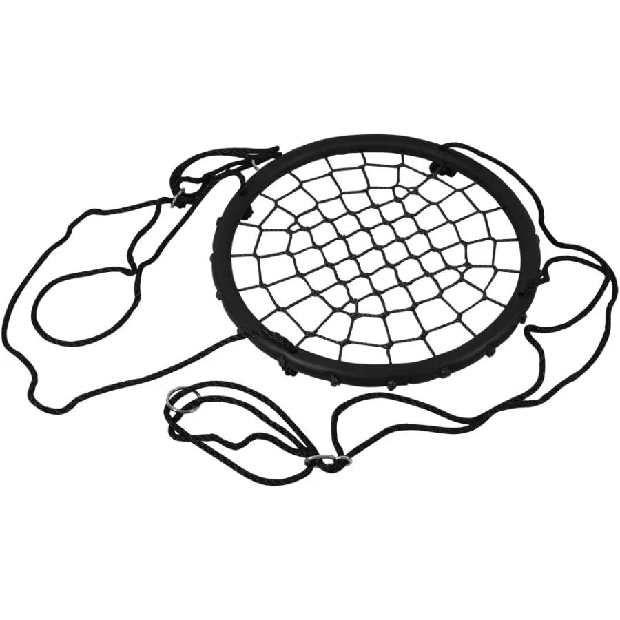 Disc Giant Nest Web Net Tree Swing Rope Hanging Seat Set Heavy Duty for Garden Backyard Outdoor Adults