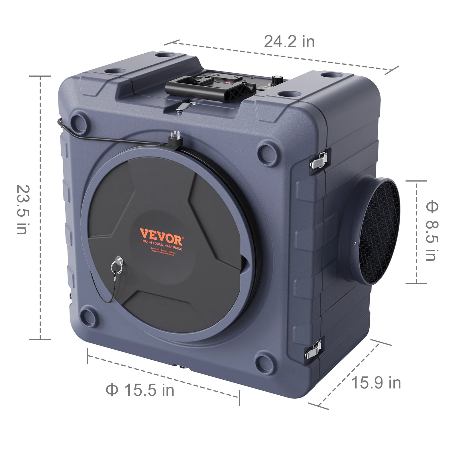 SucceBuy Air Scrubber with 3-Stage Filtration Stackable Negative Air Machine 800 CFM  Air Cleaner with MERV10 Carbon H13 HEPA