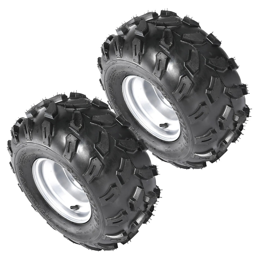 8inch Wheels 18x9.50-8 Tire on Rim& Steering Spindle Hub DIY MiniBike/ Golf Kart