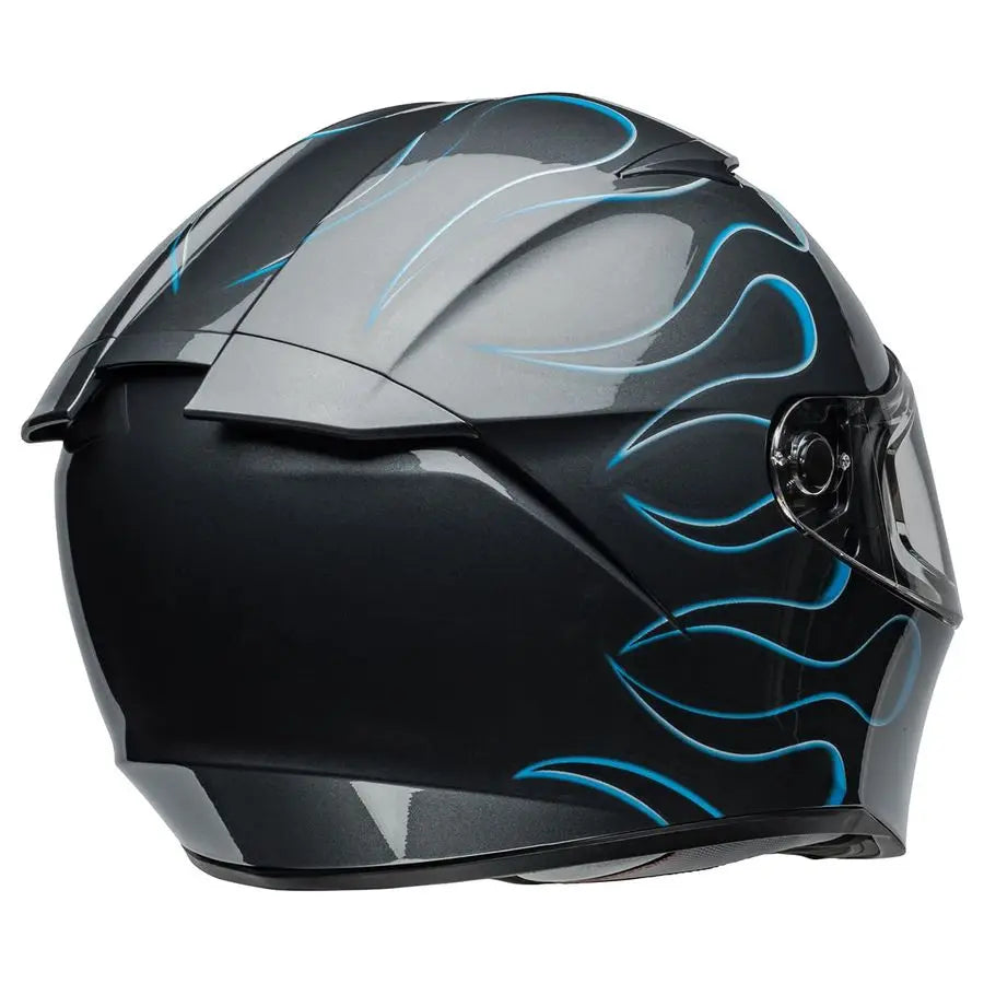 Lithium Helmet Gloss Torch Gray Blue Large