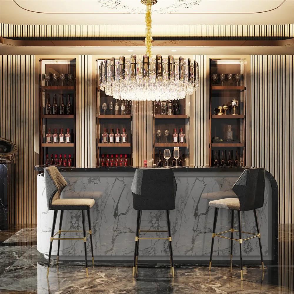 LUVODI 80cm Round Crystal Chandelier Light Super Bright Pendant Ceiling Light for Home Hotel Funiture