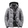 -20 Degree Down Jacket Male Winter Parkas Men White Duck Down Jacket Hooded Outdoor Thick Warm Padded Snow Coat Oversize M-4XL