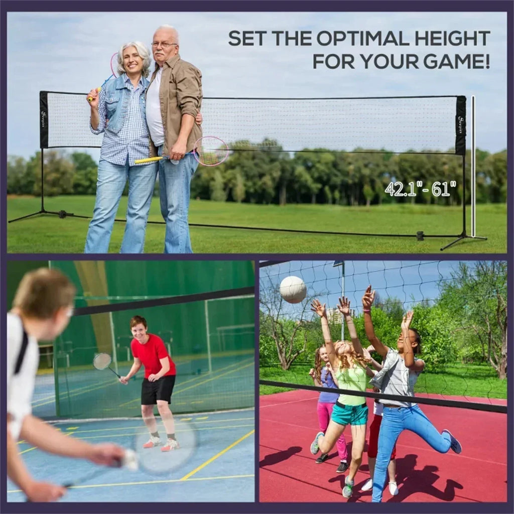 Badminton net frame portable standard folding portable outdoor home outdoor simple frame doubles