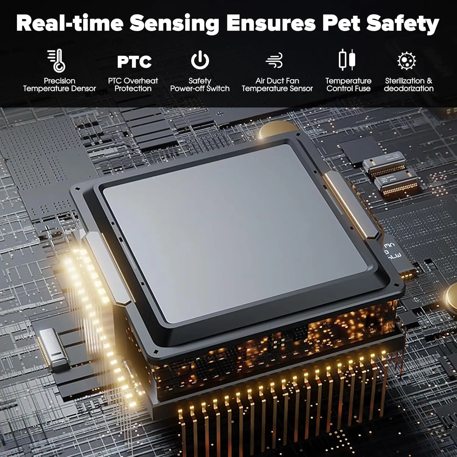 52L Automatic Pet Dryer Box with 5 Modes, Hands-Free Pet Grooming Dryer for Cats & Dogs, Adjustable Temperature &, Customized