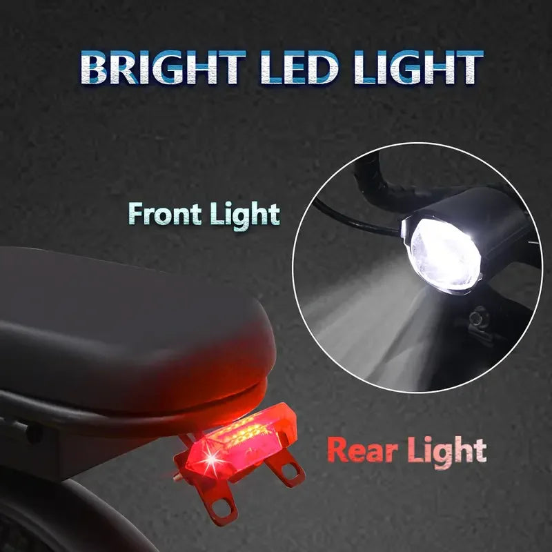 Adult Electric Motorcycles Bicycle 500W Peak Motor 30 Miles Range 48V 10Ah Battery Mini Folding Electric Bike