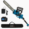 2IN1 Cordless 12 Inch Pole Saw and Mini Chainsaw with 1 Max 20V 6Ah Battery for Efficient Tree Trimming and Branch Cutting Up t
