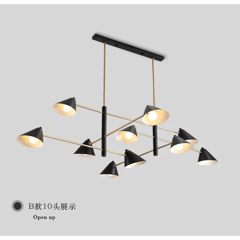 Cone Shape Pendant Light Creative Personality Art Home Living Room Chandelier Designer Minimalist Atmosphere Dining Room Lamp