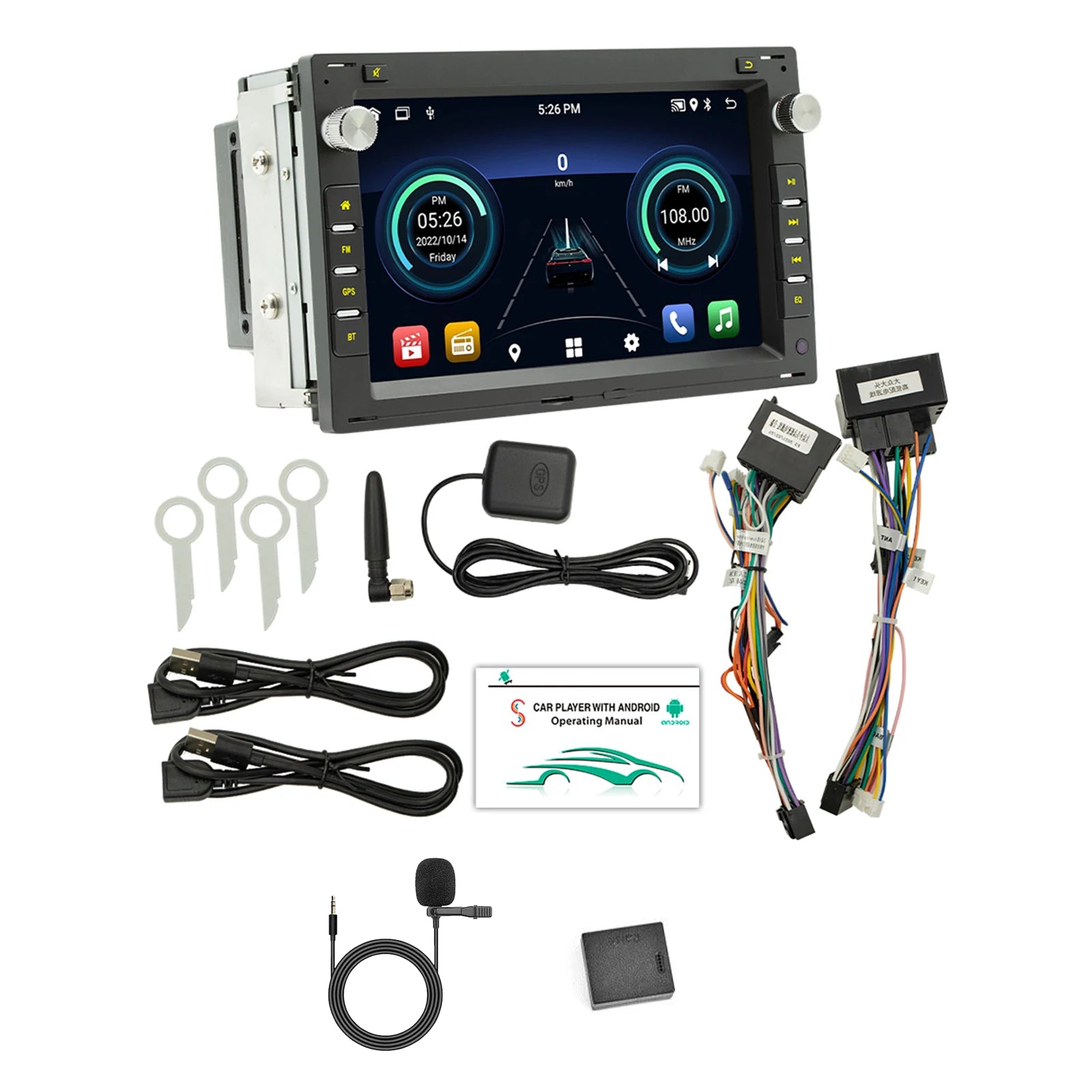 Car Radio Upgrade With G-PS Navigation And WiFi Connection WiFi-Verbindung G-PS-Navigation