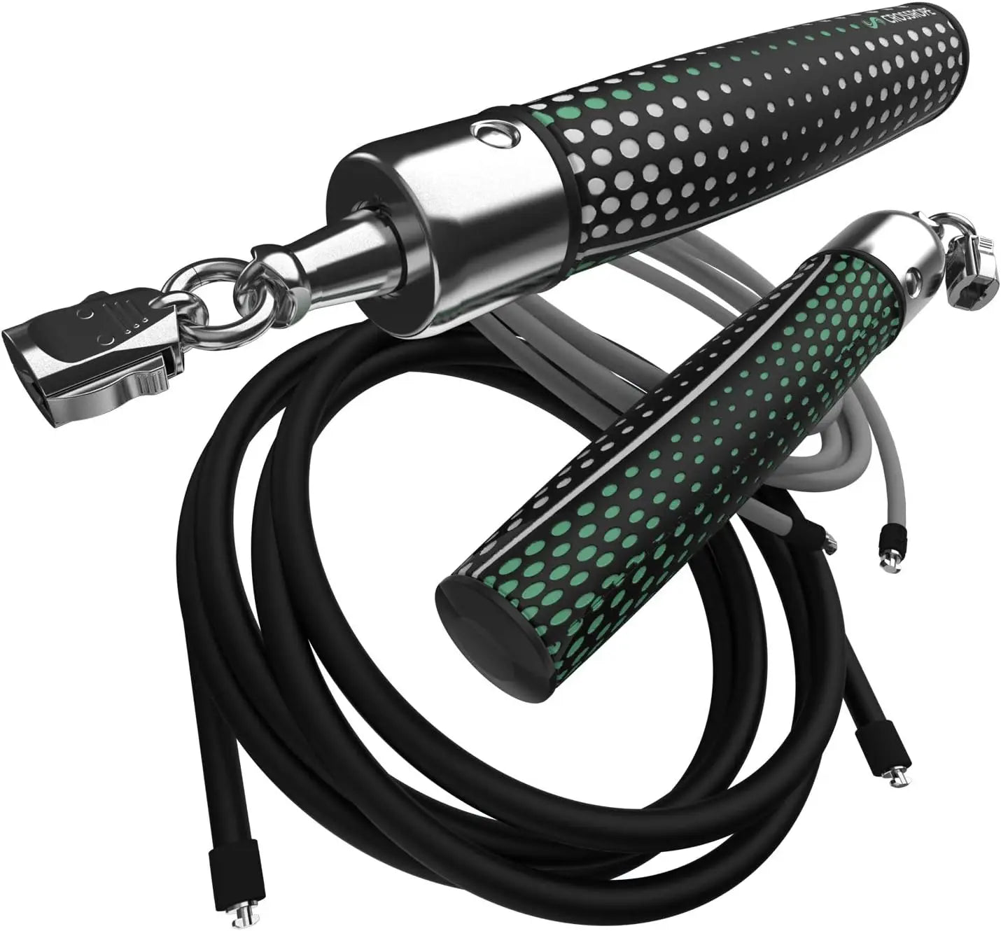 Get Strong Set - Weighted Jump Rope- 1 LB and 2 LB Ropes - Power Handles - XLarge