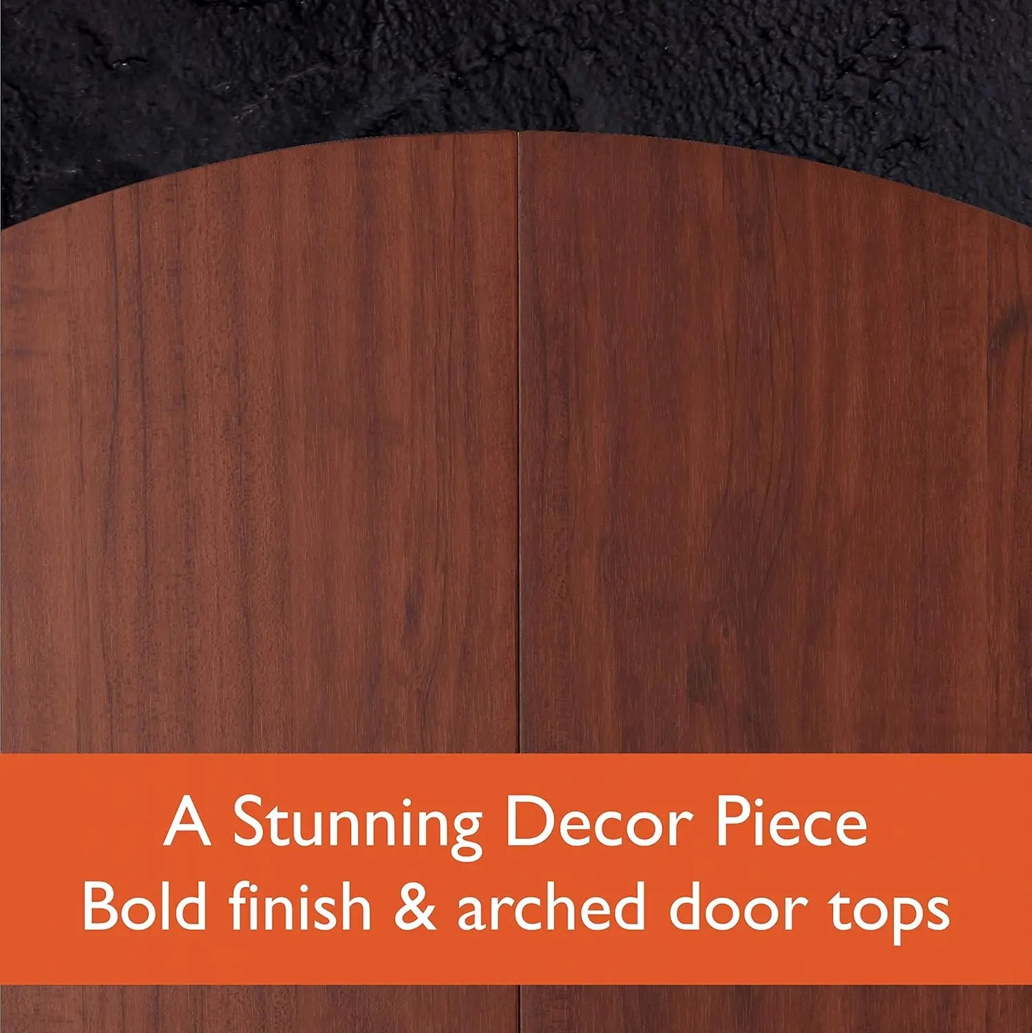 Mercury Electronic Soft Tip Dartboard with Cabinet, 13.5 in Target, 28 Games, 6 Darts Included, Black