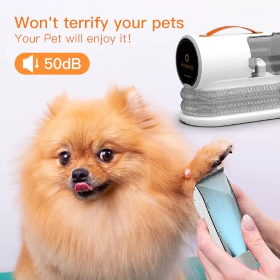 Dog Grooming Vacuum Kit 12000Pa Strong Pet Vacuum for Shedding Grooming Hair Quiet PG100 2L Large Capacity