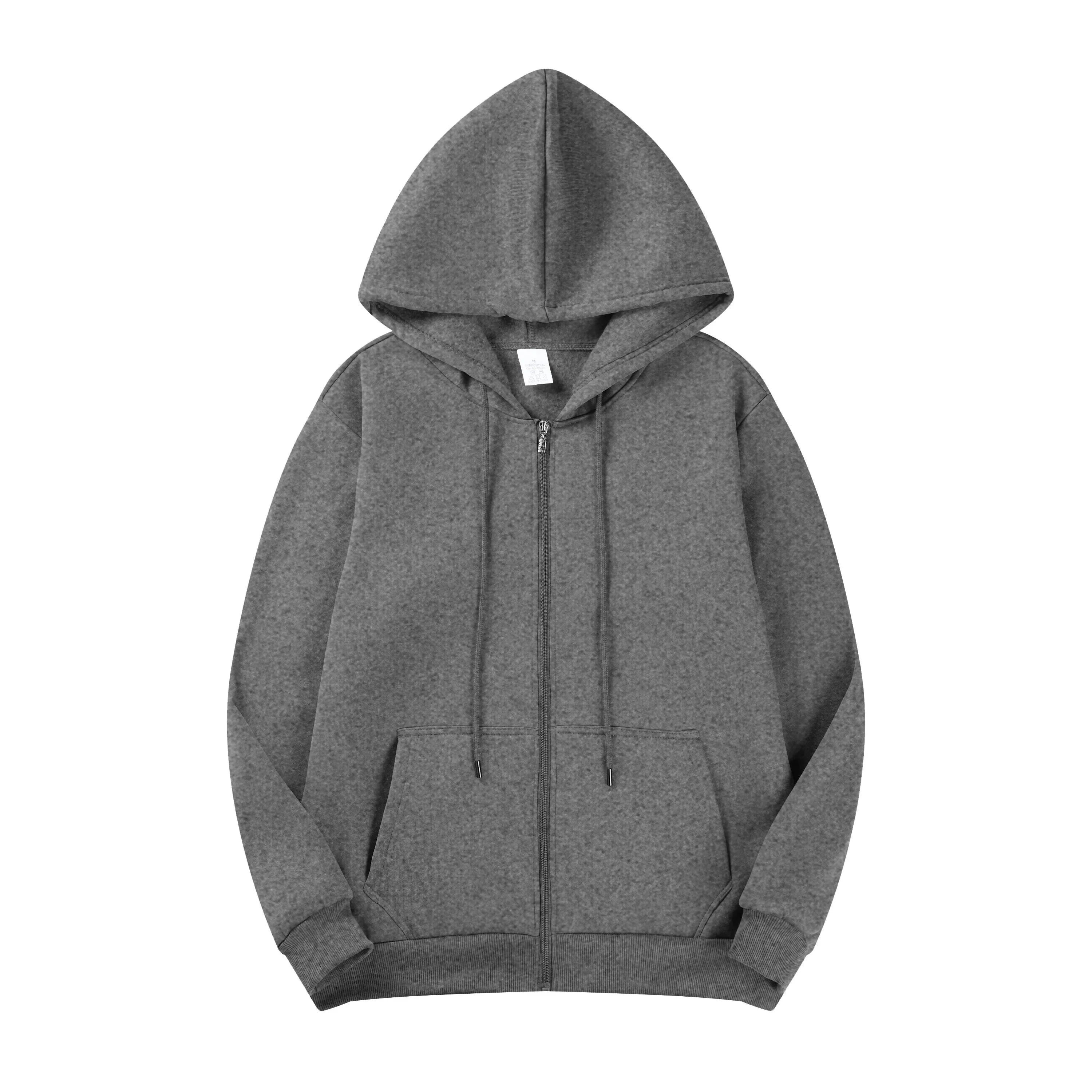 Autumn Season Men's Long Sleeve Zip Hoodie Sweatshirt Jacket Athletic Fit Male Hooded Garment