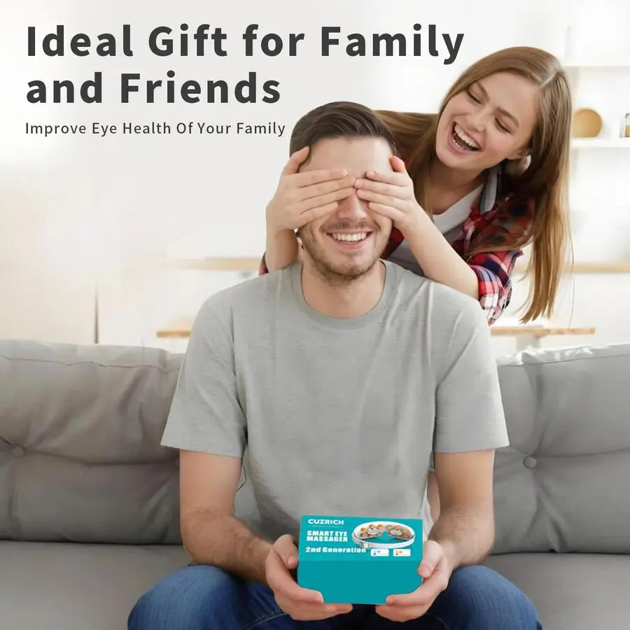 Massager with Heat and Vibration and Cooling Heated Cooling Eye Mask with Rapid Temp Control, 4 Massage Modes, 3 Temp Modes, 240