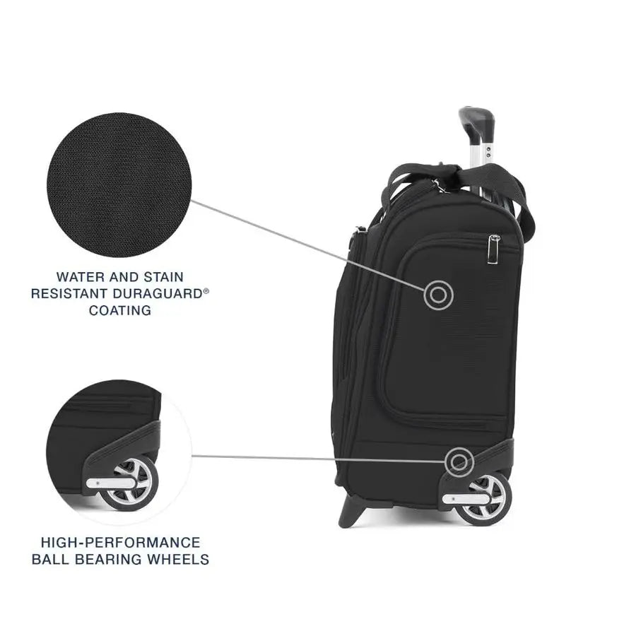 Luggage Maxlite 5 Softside Lightweight Rolling Underseat Compact Carry on Upright 2 Wheel Bag, 15Inch Black