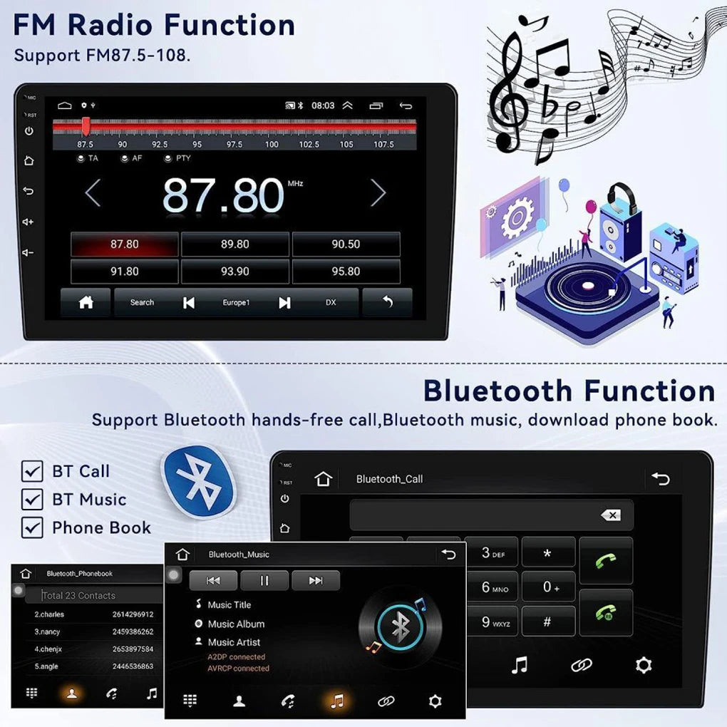 Sync Smartphone With Auto Radio Using Android Auto System Application Models 1+16G