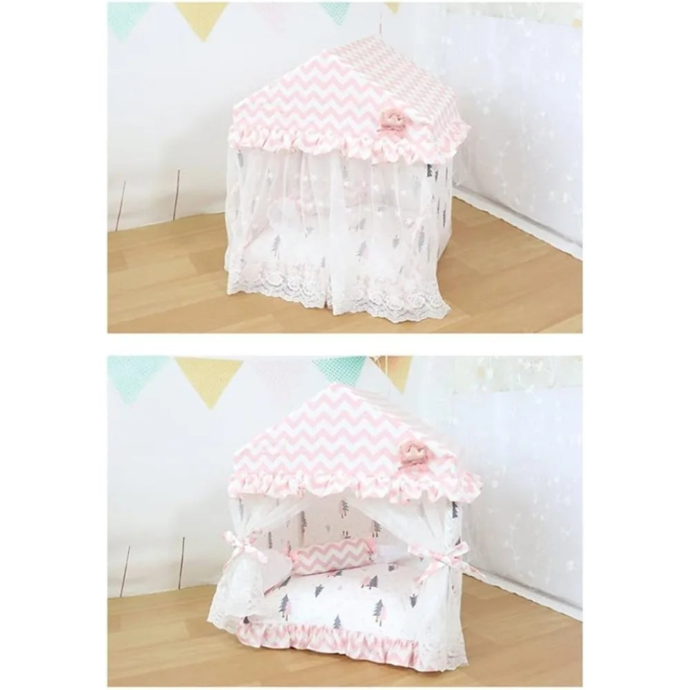 Luxury Pet Bedding with Warmth for Cats and Dogs, Elevated Sleep Solutions, Winter Comfort, Starry Night Design, Easy Litter Acc