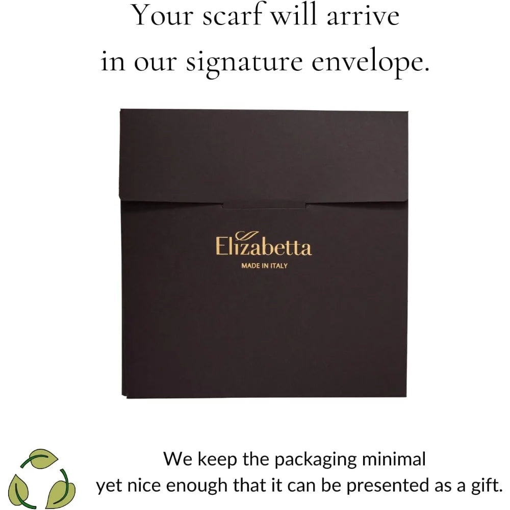 Italian Crafted 100% Silk Long Fashion Scarves for Women - Luxurious Style & Comfort