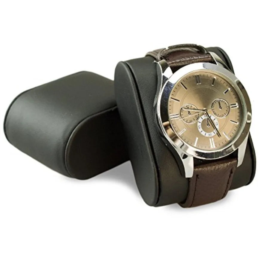 Watch Box for Men - 24 Slot Flat Luxury Display Case Organizer Carbon Fiber Design for Mens Jewelry Watches Men's Storage Ho