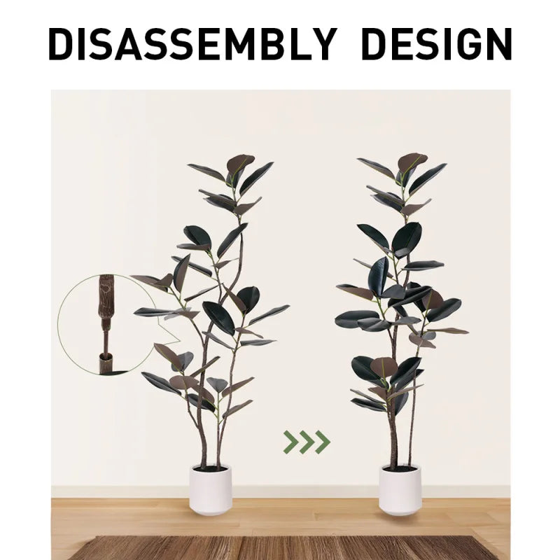 6ft Artificial Oak Plant With Plastic Pot Indoor Outdoor living room home Decor Gift Shipping from the USA