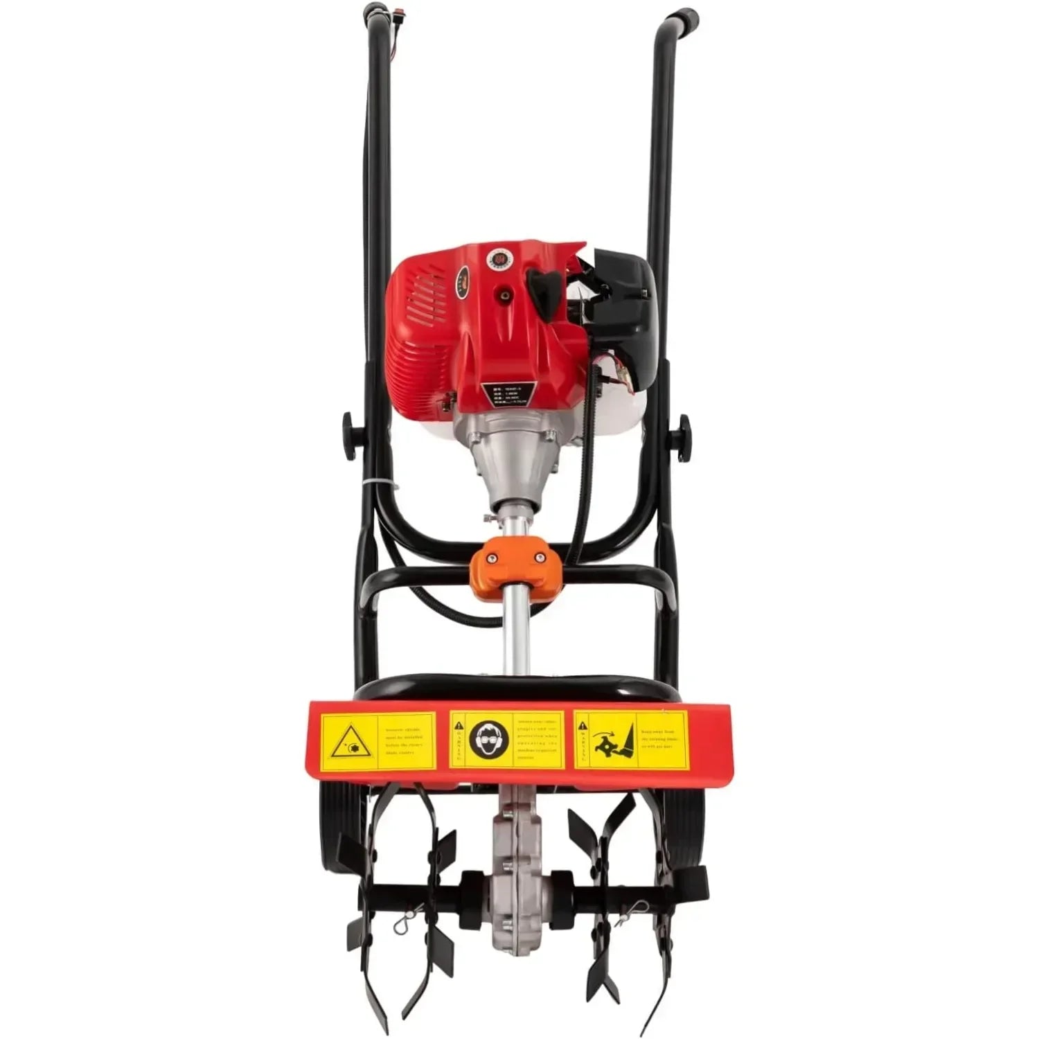 2 Stroke Mini Tiller Cultivator Garden Tiller Gas Powered Hand Rotary Cultivator Rototiller 52cc Commercial Tiller Gas Powered
