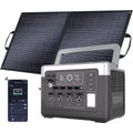 P1000 Plus 1800W/1024Wh Power Station with 100W Solar Panel, 1200W Fast Charging, Solar Generator with 4 AC Outlets (3600W Peak)