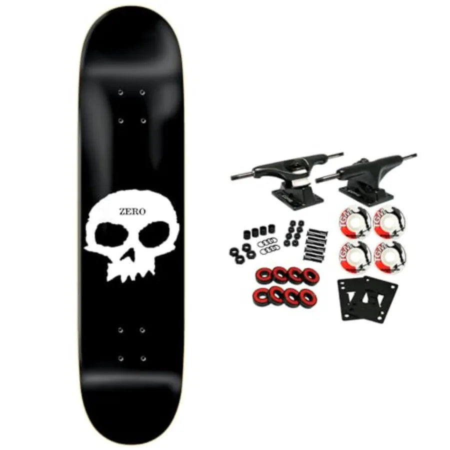 Skateboard Complete Single Skull 8.0
