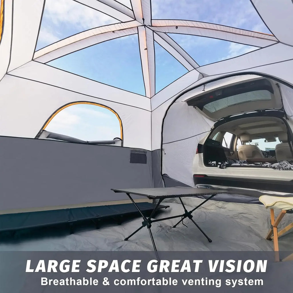 UNP SUV Tent for Camping, 6 Person Car Camping Tent, SUV Tailgate Tent for Outdoor