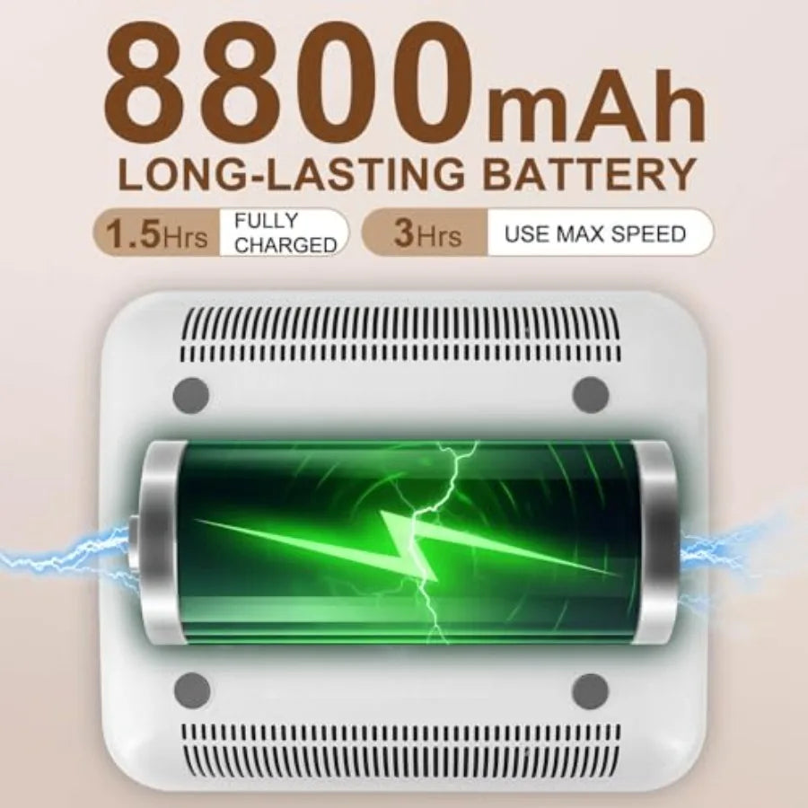 Cordless Nail Dust Collector Rechargeable Professional Dust Collector Nail Tech Vacuum Fan Dust Collector for Acrylic Nails