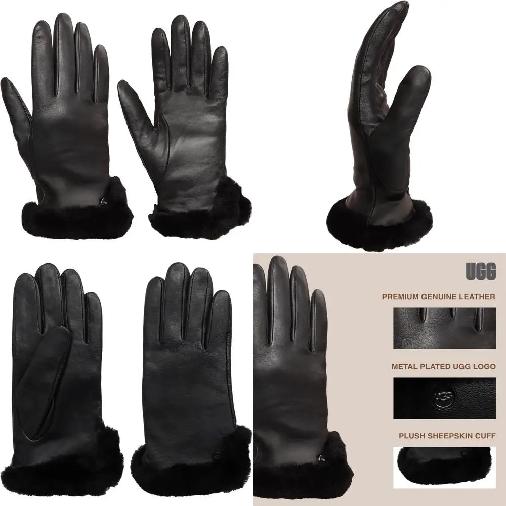 Women's Sheepskin Leather Gloves with Touchscreen Conductive Palm Technology for Enhanced Comfort and Functionality