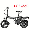 Adults Electric Bicycle, 14" Mini Folding Electric Bike 500W Peak Motor Ebike 19.9Mph 20Miles 10.4AH Electric E Bike for Adults
