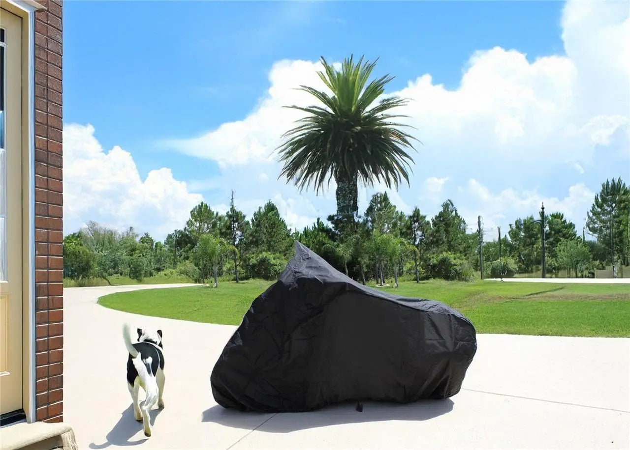 Heavy-Duty Motorcycle Cover with UV Protection, Breathable Fabric for All-Weather Vehicle Protection