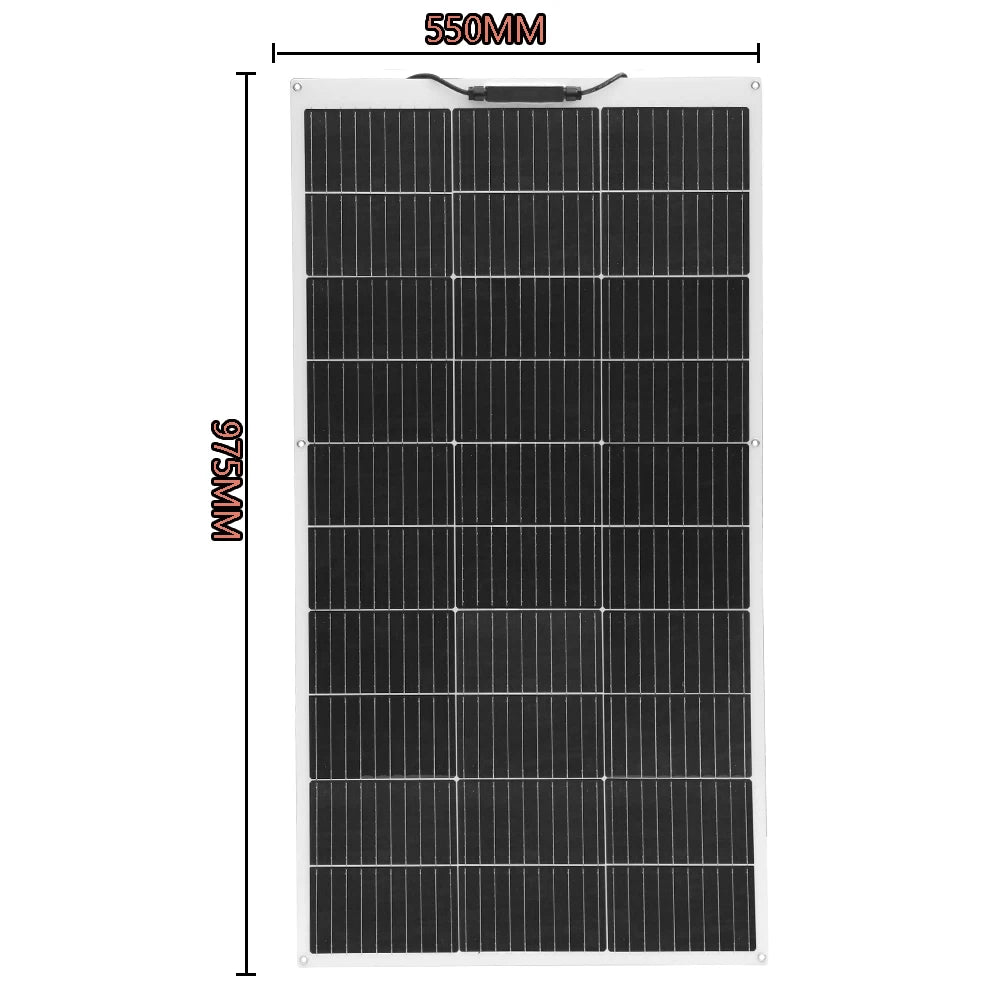 XINPUGUANG Solar Panel 300w 400w 200w 100w Flexible Monocrystalline Solar Cell Photovoltaic Solar Panels Kit 12V Battery Charger